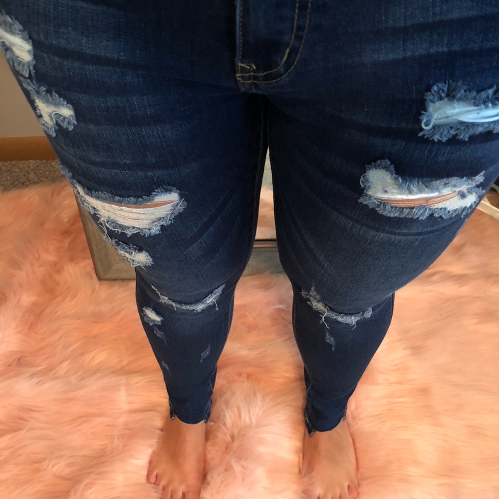 HB Dark and Distressed Jeans